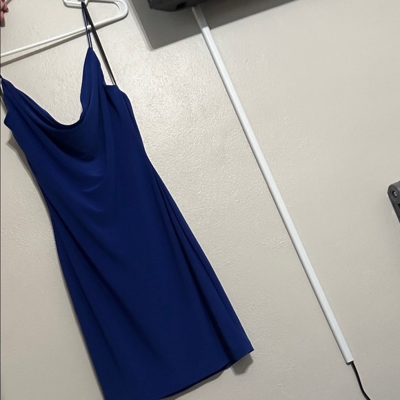 Darling Royal Blue Mini Dress - Picture 4 of 6